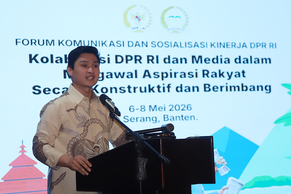 Koordinatoriat Wartawan Parlemen dan DPR bersinergi dengan Wakil Gubernur Banten Achmad Dimyati Natakusumah mengawal Demokrasi. (BeritaNasional/Elvis Sendouw)