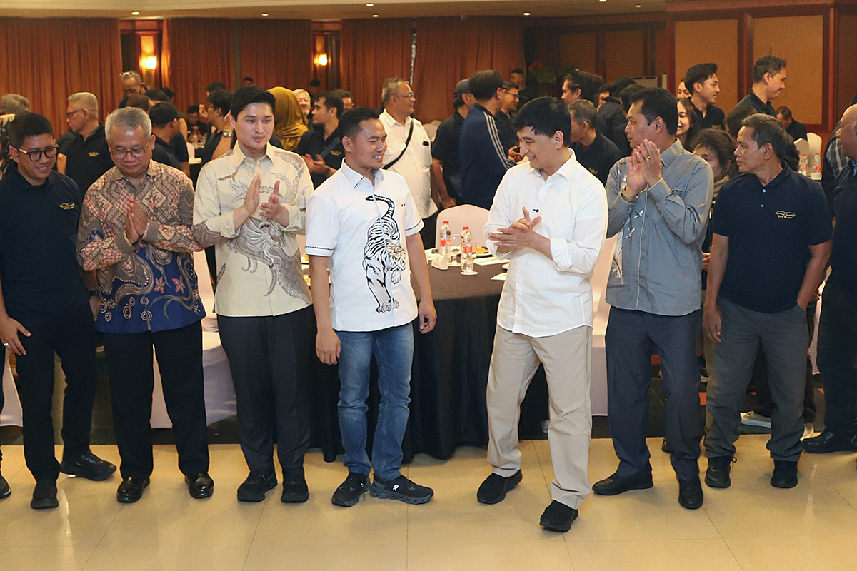 Koordinatoriat Wartawan Parlemen dan DPR bersinergi dengan Wakil Gubernur Banten Achmad Dimyati Natakusumah mengawal Demokrasi. (BeritaNasional/Elvis Sendouw)