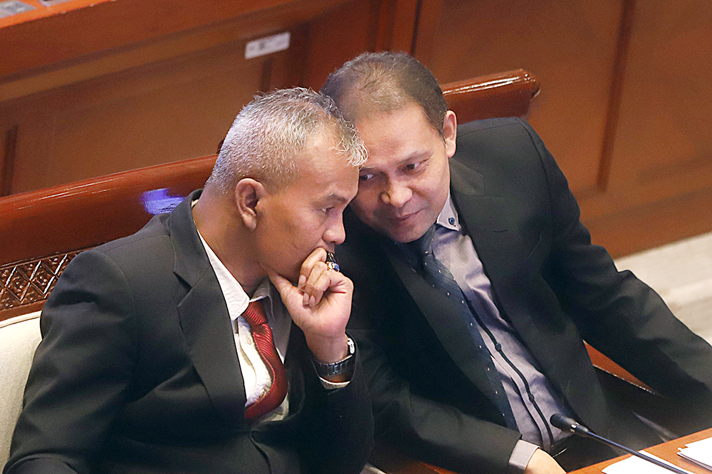 Komisi I DPR menggelar uji kelayakan dan kepatutan (fit and proper test) terhadap 21 calon anggota Komisi Informasi Pusat (KIP) periode 2026-2030. (BeritaNasional/Elvis Sendouw)