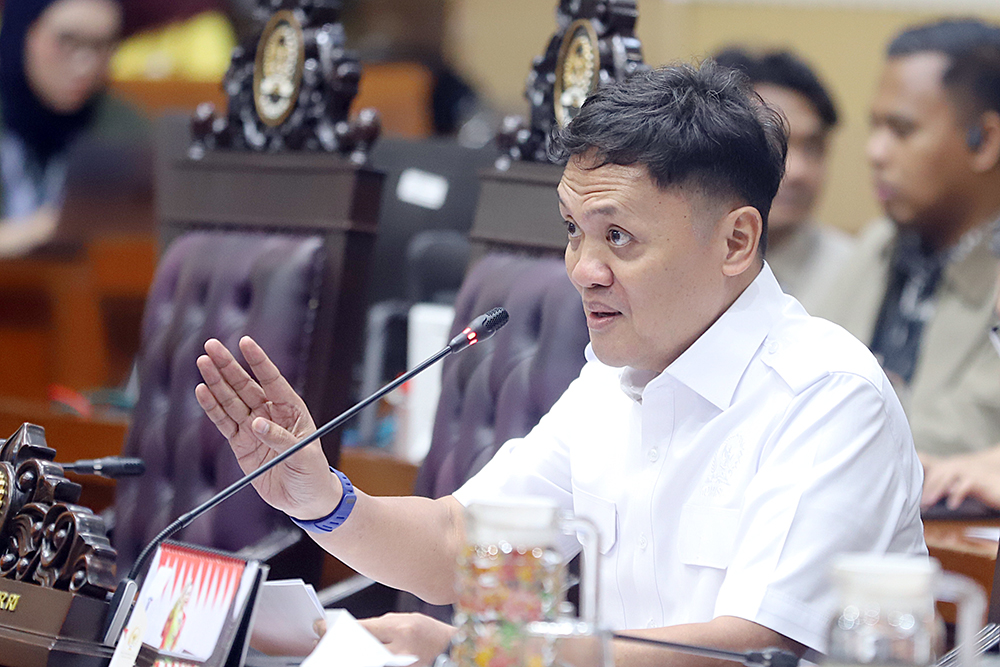 Komisi III DPR RI menggelar  Rapat Dengar Pendapat (RDP) terkait kasus sengketa tanah di wilayah hukum Polda  Sulawesi Selatan. (BeritaNasional/Elvis Sendouw)