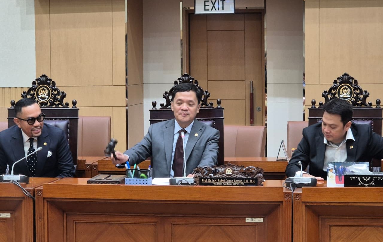 Komisi III menetapkan Sharoni kembali sebagai Wakil Ketua Komisi III DPR. (BeritaNasional/Elvis Sendouw)