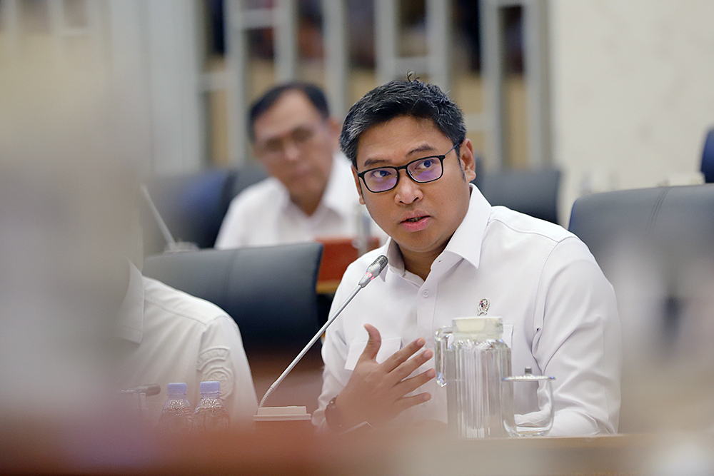 Rapat Kerja Komisi IV dengan Kementerian Pertanian. (BeritaNasional/Elvis Sendouw)