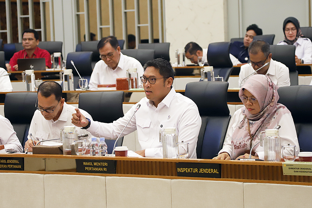 Rapat Kerja Komisi IV dengan Kementerian Pertanian. (BeritaNasional/Elvis Sendouw)