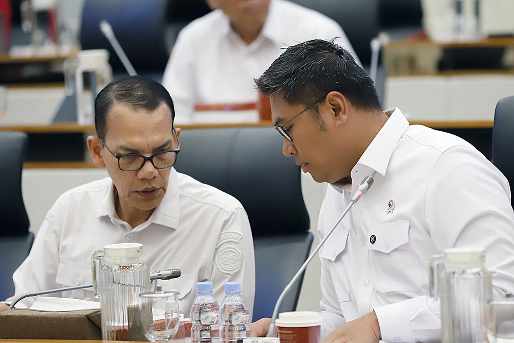 Rapat Kerja Komisi IV dengan Kementerian Pertanian. (BeritaNasional/Elvis Sendouw)