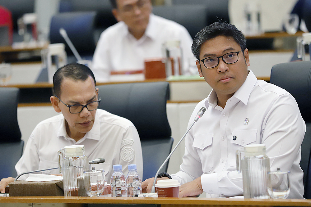 Rapat Kerja Komisi IV dengan Kementerian Pertanian. (BeritaNasional/Elvis Sendouw)