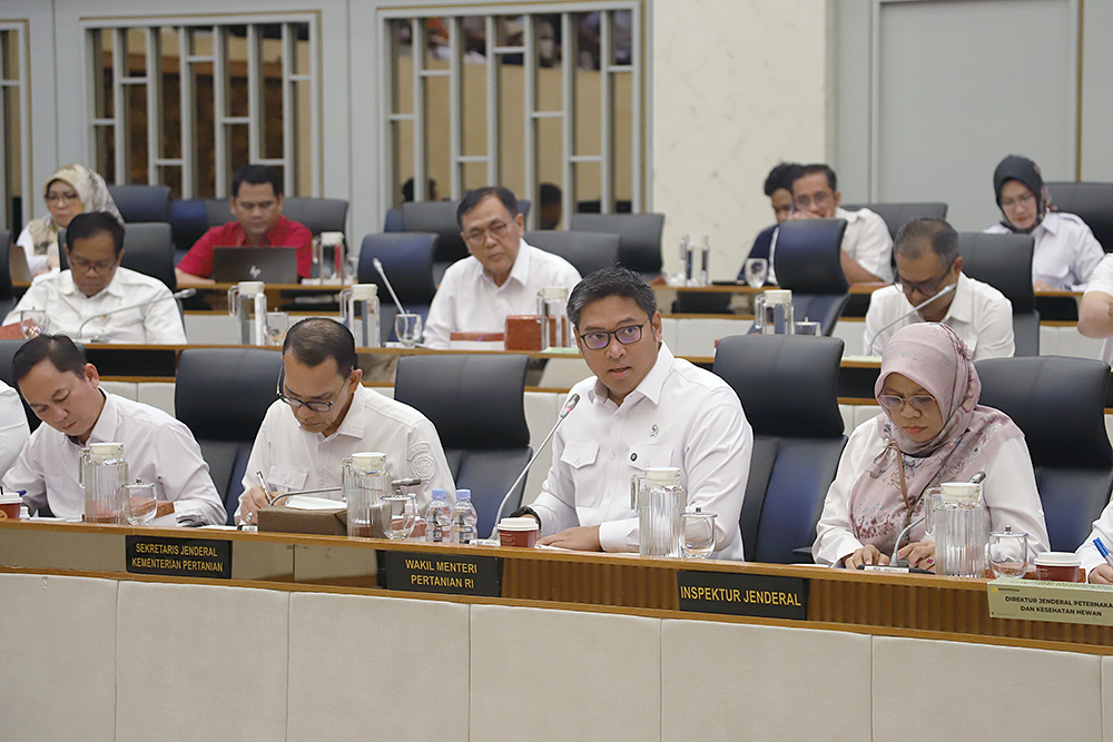 Rapat Kerja Komisi IV dengan Kementerian Pertanian. (BeritaNasional/Elvis Sendouw)