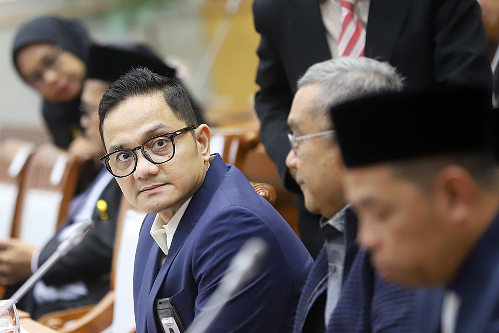 Komisi VIII Bersama Pemerintah Setujui Biaya Haji 2026 Rapat Komisi VIII bersama pemerintah membahas biaya haji 2026. (BeritaNasional/Elvis Sendouw)