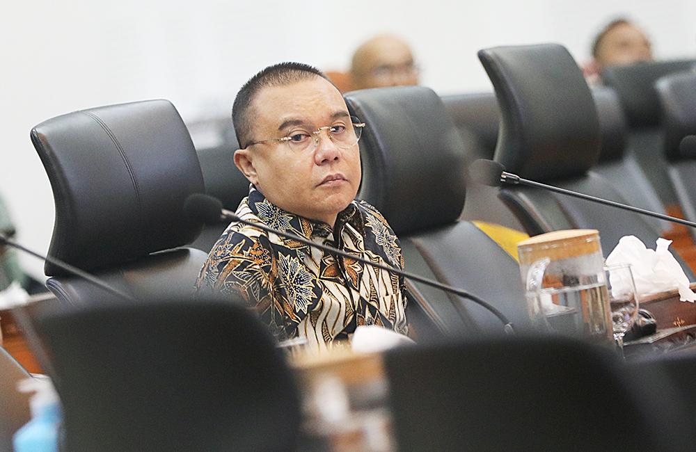 Pimpinan DPR RI Prof Sufmi Dasco Ahmad hadiri Rakor Komisi VIII bahas persiapan haji. (BeritaNasional/Elvis Sendouw)