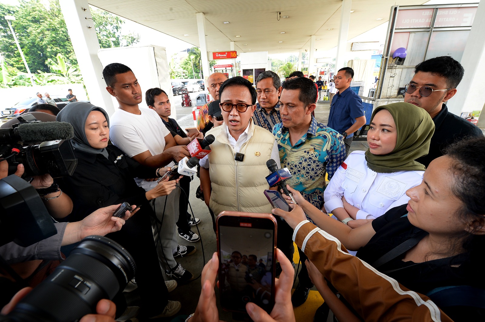 Komisi XII melakukan sidak ke SPBU di Jakarta. (BeritaNasional/Elvis Sendouw/HO Parlemen)