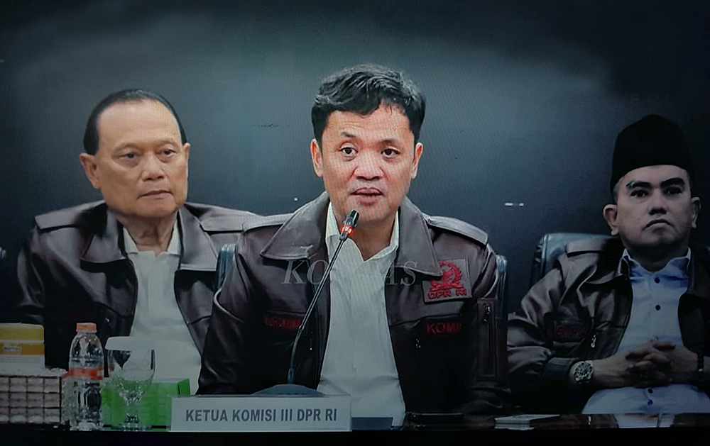 Kejaksaan Agung, Komisi III dan Kortas Tipidkor gelar konferensi pers terkai kasus dugaan korupsi eks Jampidsus. (BeritaNasional/Elvis Sendouw)