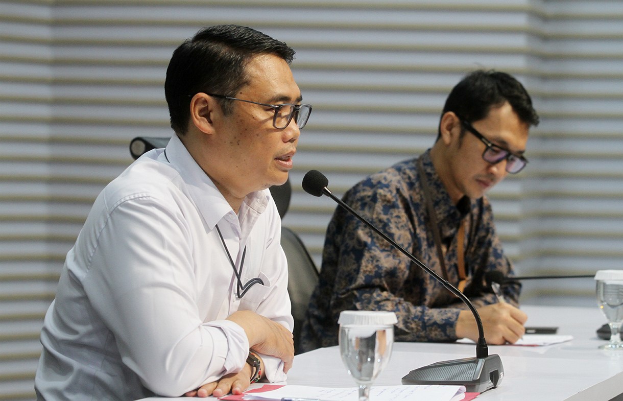Plt Penindakan dan Eksekusi KPK Asep Guntur Rahayu. (Beritanasional.com/Oke Atmaja)