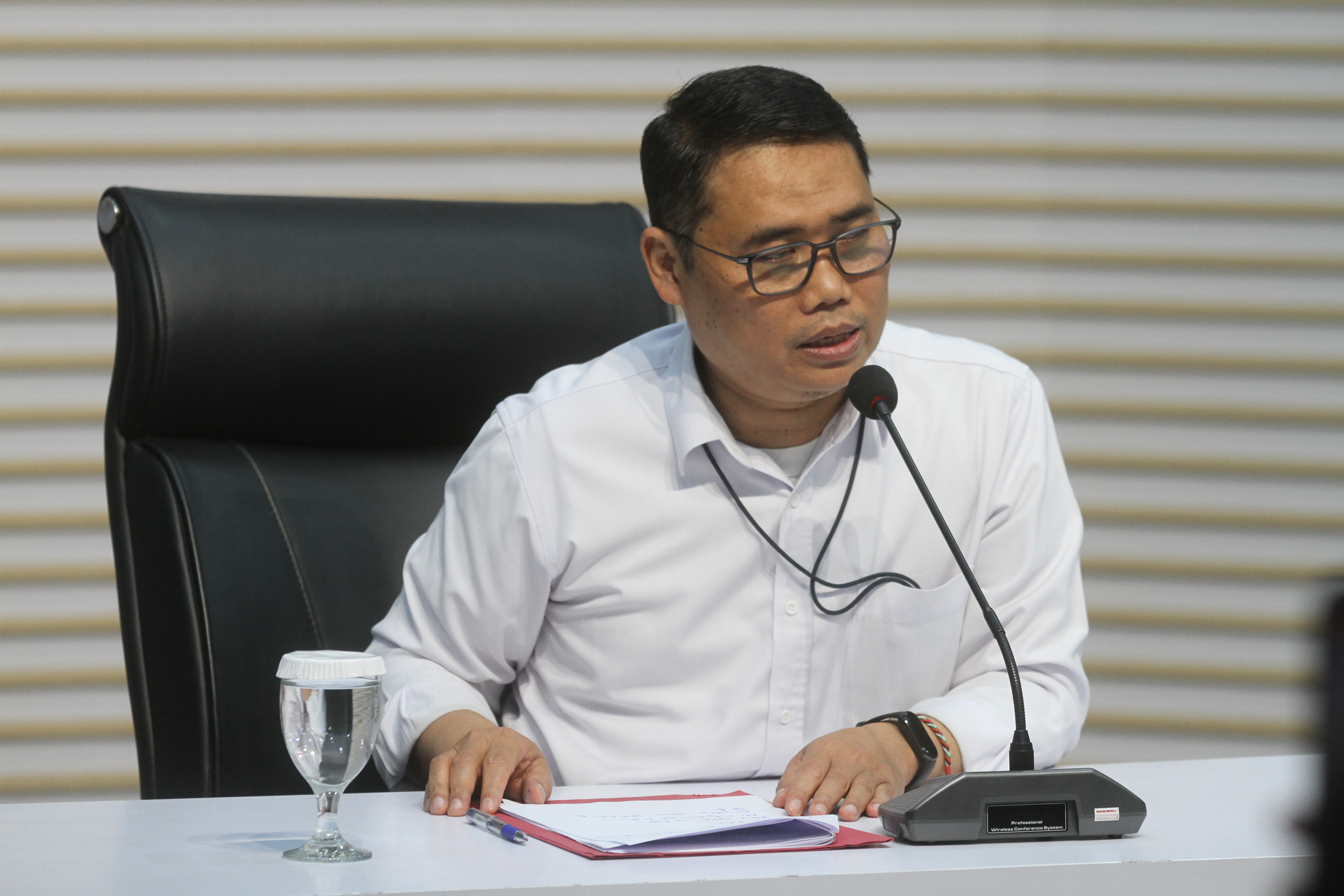 Plt Penindakan dan Eksekusi KPK Asep Guntur Rahayu.(Beritanasional.com/Oke Atmaja)