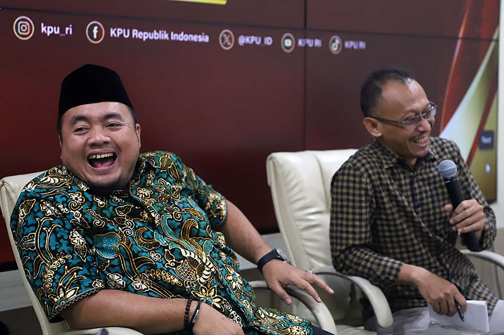 Diskusi publik KPU persiapan penyelenggaraan Pemilihan Pilkada serentak 2024. (BeritaNasional/Elvis Sendouw)