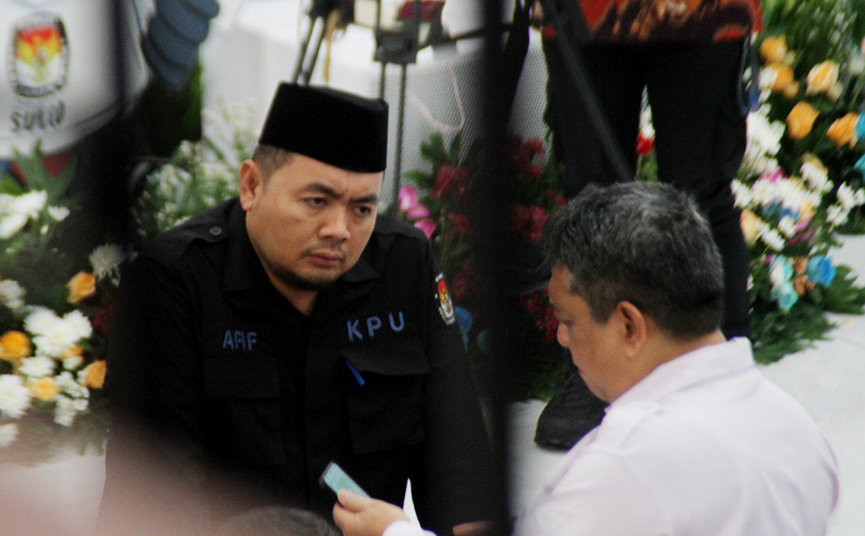 Suasana rapat pleno penetapan perolehan kursi dan calon terpilih anggota DPR dan DPD Pemilu 2024 di Gedung KPU, Jakarta, Rabu (31/7/2024).  (BeritaNasional.com/Oke Atmaja)