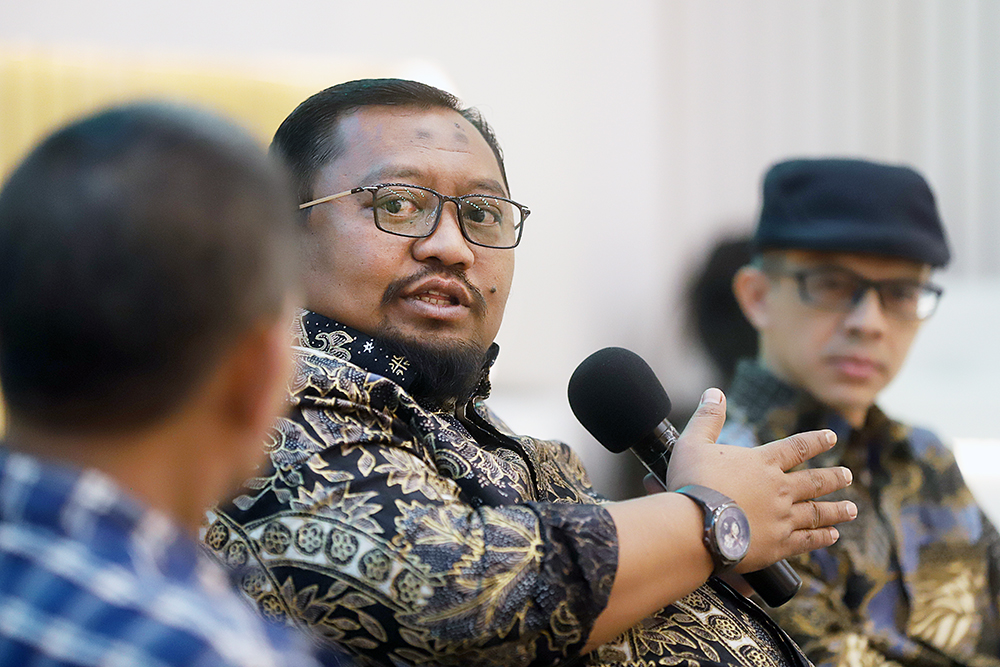 Diskusi Refleksi Akhir Tahun 2025 dengan tema "Refleksi Akhir Tahun : Membangun Solidaritas Bersama Ditengah Bencana". (BeritaNasional/Elvis Sendouw)