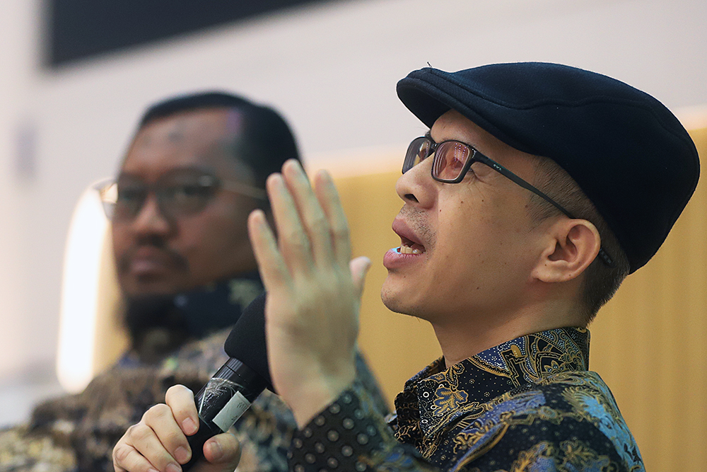 Diskusi Refleksi Akhir Tahun 2025 dengan tema "Refleksi Akhir Tahun : Membangun Solidaritas Bersama Ditengah Bencana". (BeritaNasional/Elvis Sendouw)