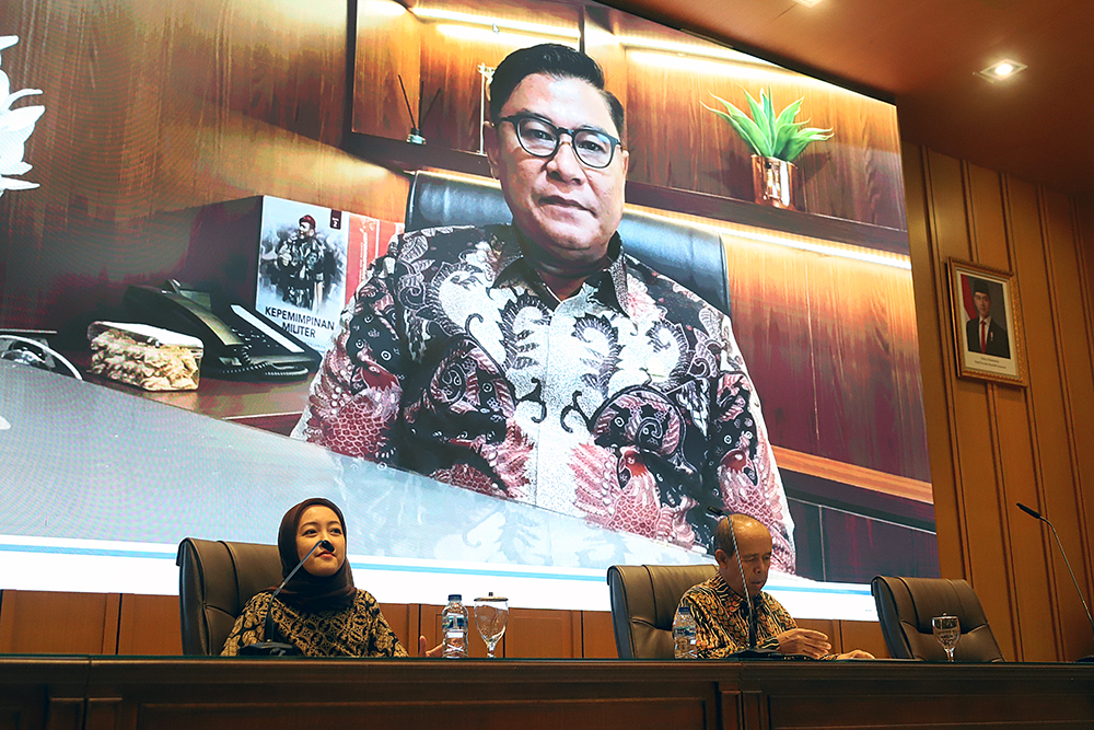 KWP bekerjasama dengan Biro Pemberitaan DPR RI menggelar diskusi Forum Dialektika dengan tema"Catatan Evaluasi Arus Mudik 2026". (BeritaNasional/Elvis Sendouw)
