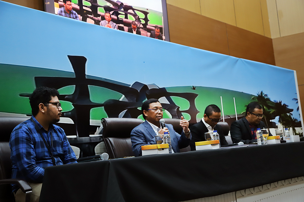 KWP Bersama DPR Gelar Diskusi Bahas Koperasi Pilar Ekonomi Forum Legislasi dengan tema: “'RUU Perkoperasian Perkuat Peran Koperasi Sebagai Pilar Ekonomi". (BeritaNasional/Elvis Sendouw)
