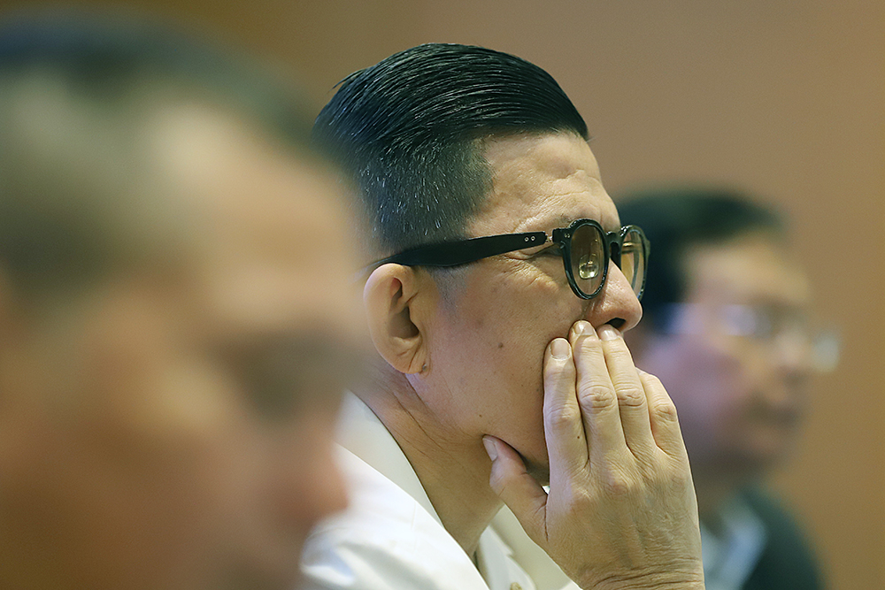 KWP gelar diskusi yang bertajuk "MKMK Dinilai Tidak Berwenang Batalkan Keppres Pengangkatan MK?". (BeritaNasional/Elvis Sendouw)