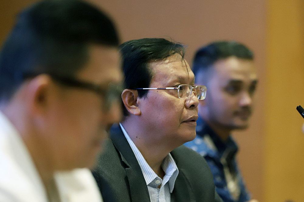KWP gelar diskusi yang bertajuk "MKMK Dinilai Tidak Berwenang Batalkan Keppres Pengangkatan MK?". (BeritaNasional/Elvis Sendouw)