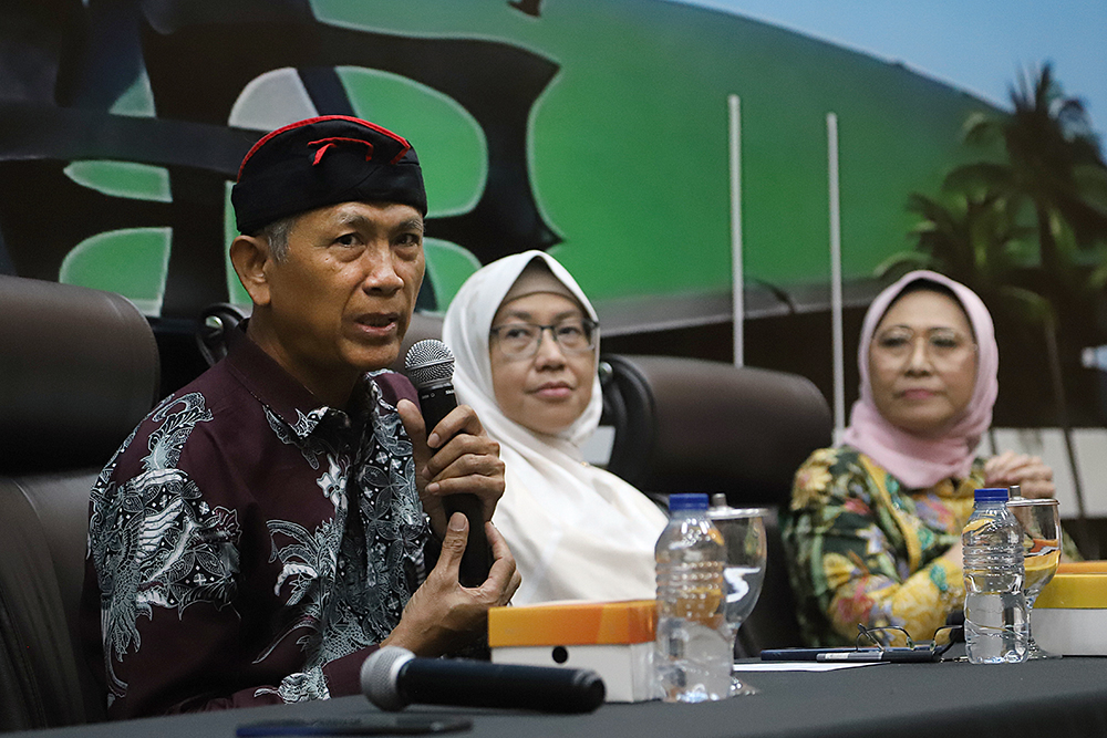 KWP Bersama DPR Gelar Diskusi bahas Pendidikan Nasional Diskusi Forum Legislasi dengan tema "Memaksimalkan Poin Penting Undang-Undang (UU) Tentang Sistem Pendidikan Nasional Untuk Pendidikan Yang Merata". (BeritaNasional/Elvis Sendouw)