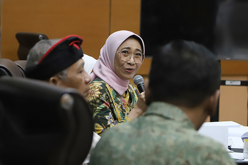 KWP Bersama DPR Gelar Diskusi bahas Pendidikan Nasional Diskusi Forum Legislasi dengan tema "Memaksimalkan Poin Penting Undang-Undang (UU) Tentang Sistem Pendidikan Nasional Untuk Pendidikan Yang Merata". (BeritaNasional/Elvis Sendouw)