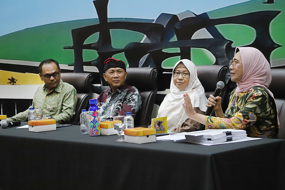 KWP Bersama DPR Gelar Diskusi bahas Pendidikan Nasional Diskusi Forum Legislasi dengan tema "Memaksimalkan Poin Penting Undang-Undang (UU) Tentang Sistem Pendidikan Nasional Untuk Pendidikan Yang Merata". (BeritaNasional/Elvis Sendouw)