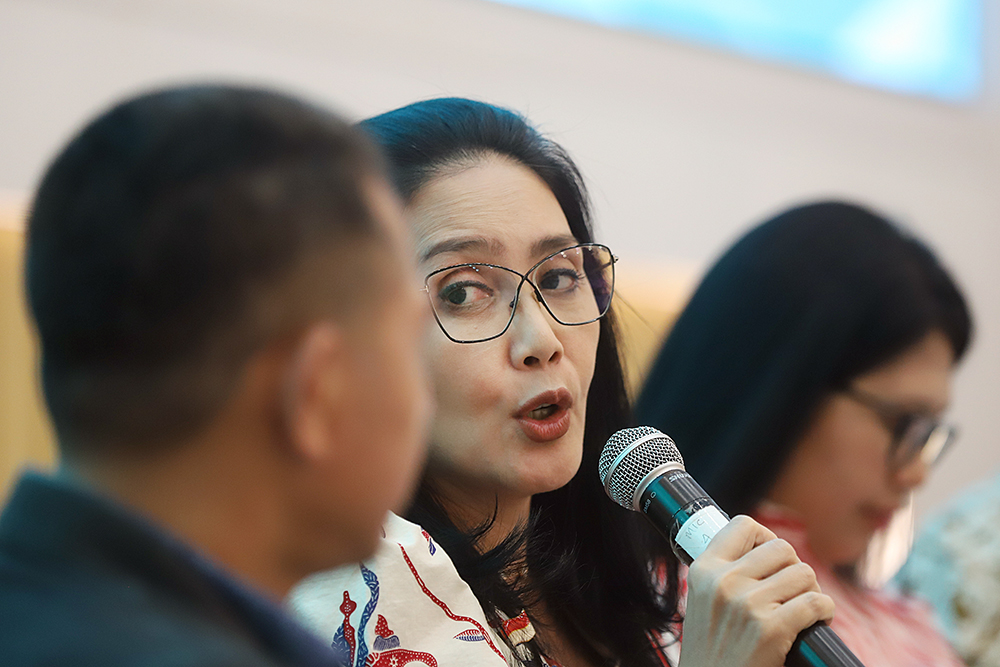 Koordinatoriat Wartawan Parlemen (KWP) bekerja sama dengan Biro Pemberitaan DPR RI menggelar diskusi Dialektika Demokrasi dengan tema “Optimalisasi Perlindungan Jaminan Kesehatan bagi Insan Pers”. (BeritaNasional/Elvis Sendouw)