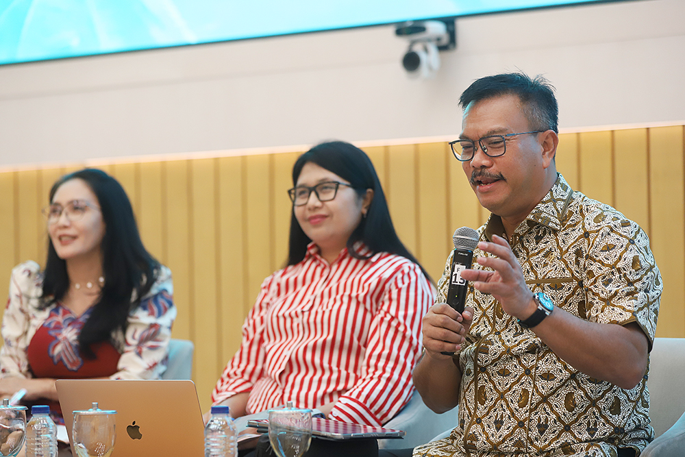 Koordinatoriat Wartawan Parlemen (KWP) bekerja sama dengan Biro Pemberitaan DPR RI menggelar diskusi Dialektika Demokrasi dengan tema “Optimalisasi Perlindungan Jaminan Kesehatan bagi Insan Pers”. (BeritaNasional/Elvis Sendouw)