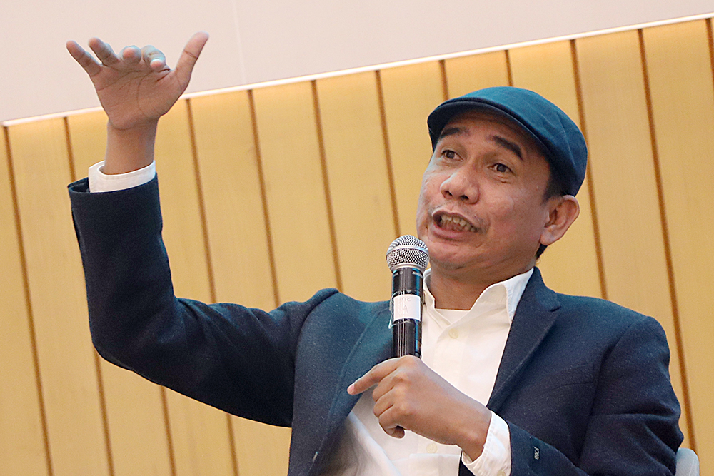 Diskusi yang bertajuk "Reformasi Polri Harapan Menuju Institusi Penegak Hukum yang Profesional dan Humanis”. (BeritaNasional/Elvis Sendouw)