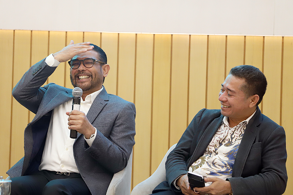 Diskusi yang bertajuk "Reformasi Polri Harapan Menuju Institusi Penegak Hukum yang Profesional dan Humanis”. (BeritaNasional/Elvis Sendouw)