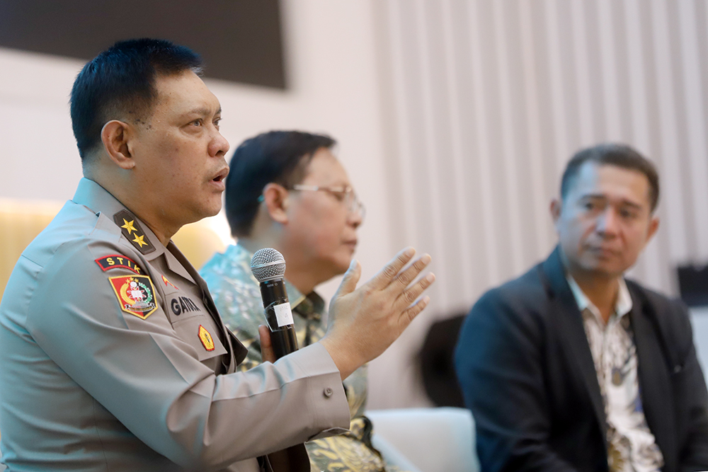 Diskusi yang bertajuk "Reformasi Polri Harapan Menuju Institusi Penegak Hukum yang Profesional dan Humanis”. (BeritaNasional/Elvis Sendouw)