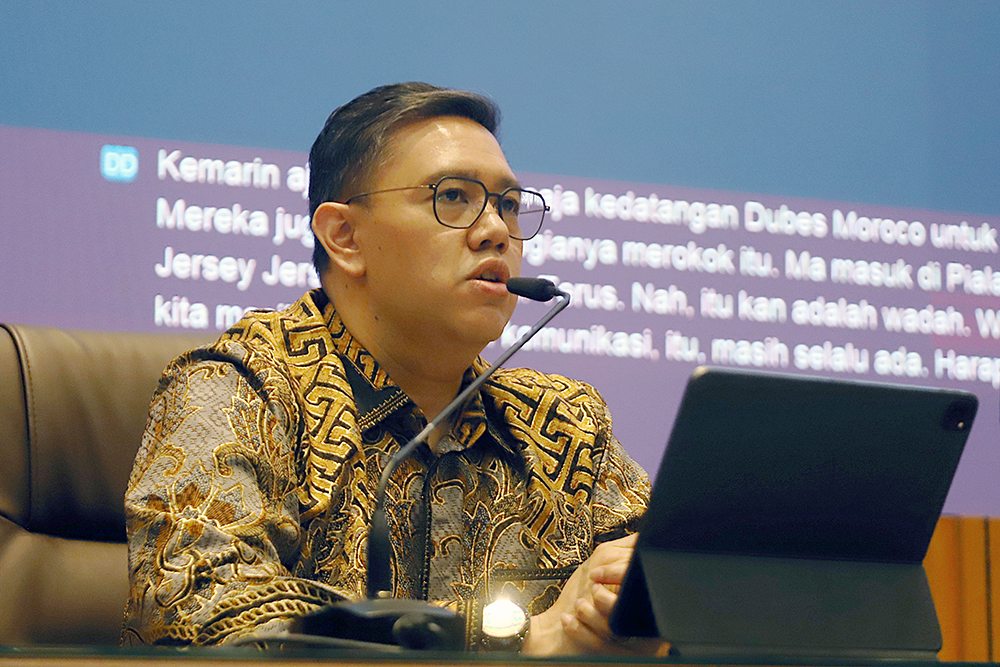 Diskusi KWP dengan DPR RI membahas rencana damai AS dan Iran. (BeritaNasional/Elvis Sendouw)