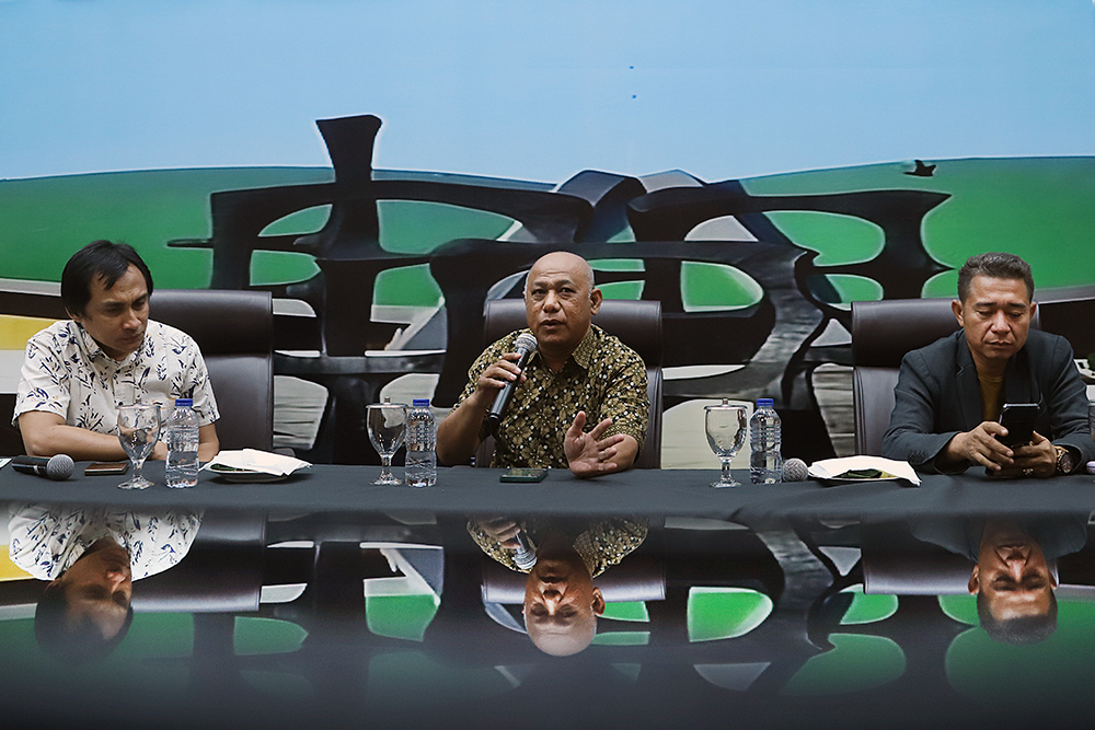 KWP Bersama DPR Gelar Diskusi Bahas RUU EBT Diskusi Forum Legislasi dengan tema ”RUU EBT, Peran DPR dalam Mendorong Penerapan Energi Terbarukan” . (BeritaNasional/Elvis Sendouw)