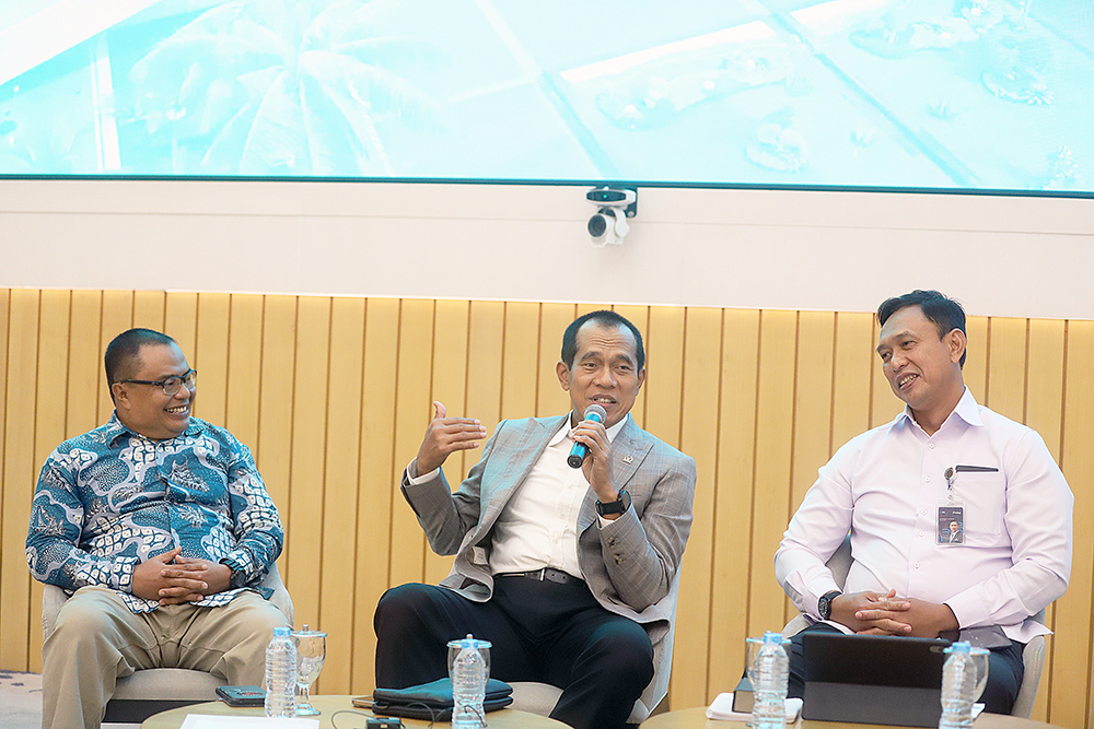 Diskusi Forum Legislasi yang bertajuk"RUU Pangan: Arah Baru Regulasi untuk Kemandirian Pangan Indonesia". (BeritaNasional/Elvis Sendouw)