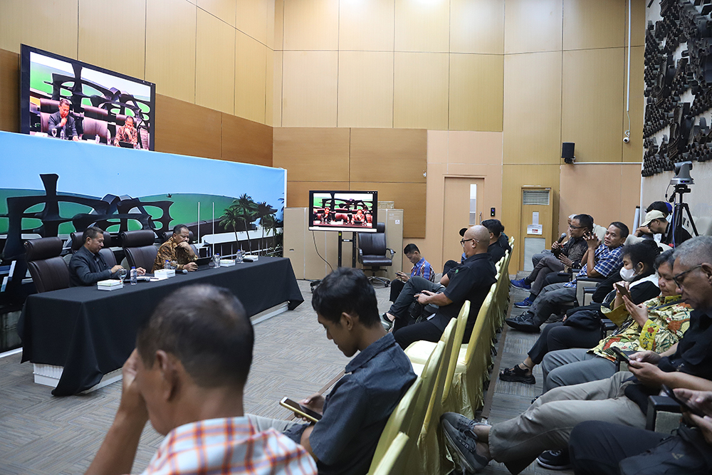 KWP Bersama DPR Gelar Diskusi Bahas RUU Pangan Forum Legislasi Tema: “DPR Segera Bahas RUU Pangan Untuk Mendukung Program Pemerintah”. (BeritaNasional/Elvis Sendouw)