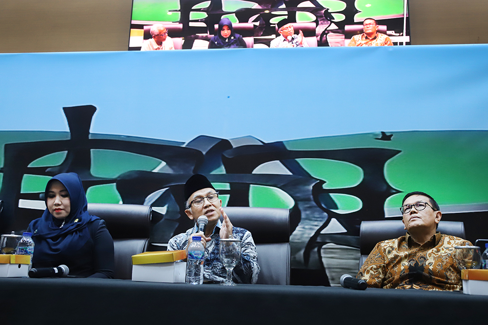 KWP Bersama DPR Gelar Diskusi Bahas RUU Pendidikan Diskusi Forum Legislasi dengan tema: “RUU Sisdiknas untuk Sistem Pendidikan yang Inklusif dan Berkeadilan”. (BeritaNasional/Elvis Sendouw)