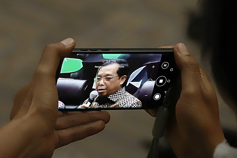 Diskusi Dialektika Demokrasi dengan tema "Menanamkan Semangat Kemerdekaan dari Usia Dini". (BeritaNasional/Elvis Sendouw)