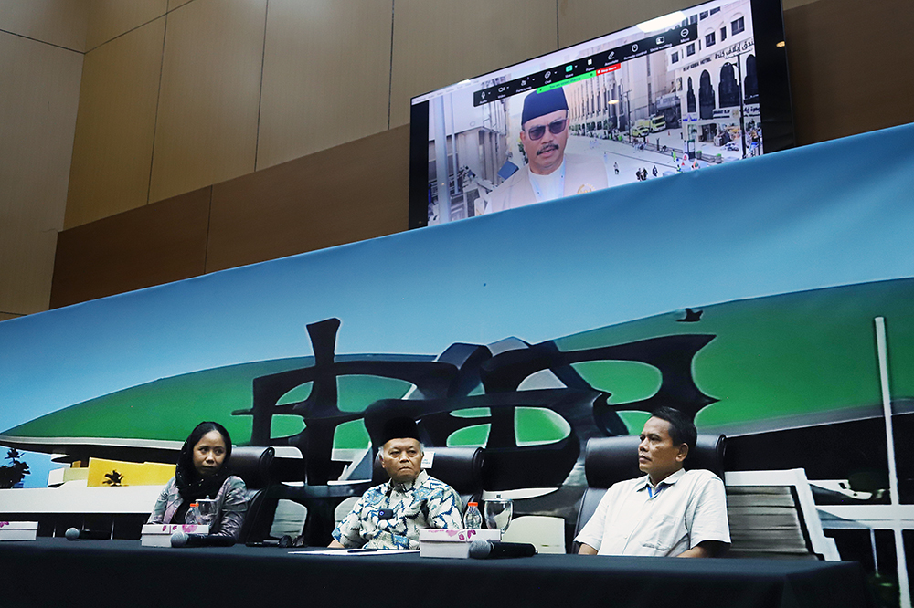 KWP Bersama DPR Gelar Diskusi Bahas Strategi Timwas Haji KWP bekerja sama dengan Biro Pemberitaan DPR RI menggelar dialektika demokrasi dengan tema: "Strategi Timwas Haji menaikkan standar layanan dan keselamatan jamaah". (BeritaNasional/Elvis Sendouw)
