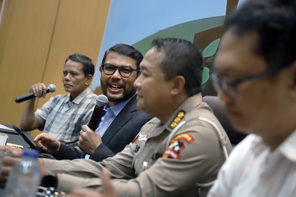 KWP Bersama DPR Gelar Diskusi Bahas Transformasi Digital Korlantas Dialektika KWP bersama DPR bahas Transformasi Digital Korlantas: Menjawab Tantangan Pelayanan Modern untuk Masyaraka. (BeritaNasional/Elvis Sendouw)
