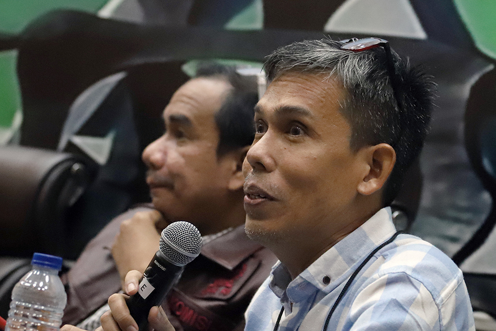 Diskusi Dialektika Demokrasi dengan tema "Transformasi Polri Menuju Presisi:  Menjadi Harapan Masyarakat". (BeritaNasional/Elvis Sendouw)