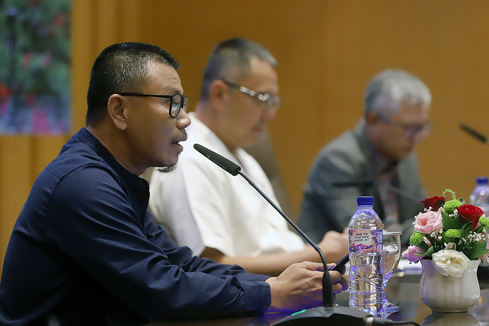 Diskusi Dialektika Demokrasi dengan tema "Strategi Kebijakan Publik Dalam Mencegah Kebocoran Fiskal Negara". (BeritaNasional/Elvis Sendouw)