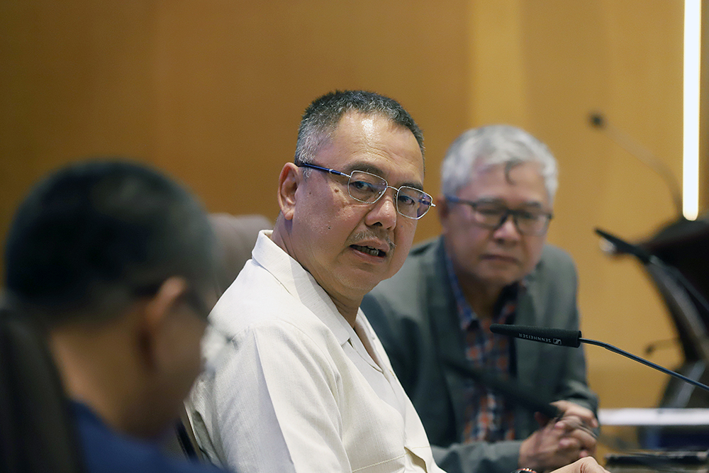 Diskusi Dialektika Demokrasi dengan tema "Strategi Kebijakan Publik Dalam Mencegah Kebocoran Fiskal Negara". (BeritaNasional/Elvis Sendouw)