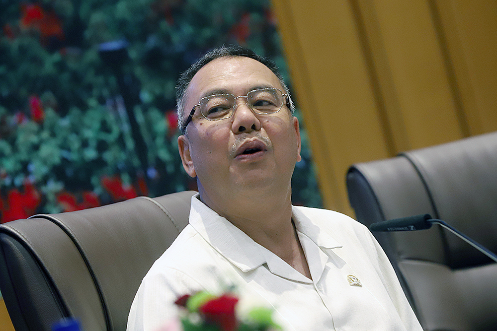 Diskusi Dialektika Demokrasi dengan tema "Strategi Kebijakan Publik Dalam Mencegah Kebocoran Fiskal Negara". (BeritaNasional/Elvis Sendouw)