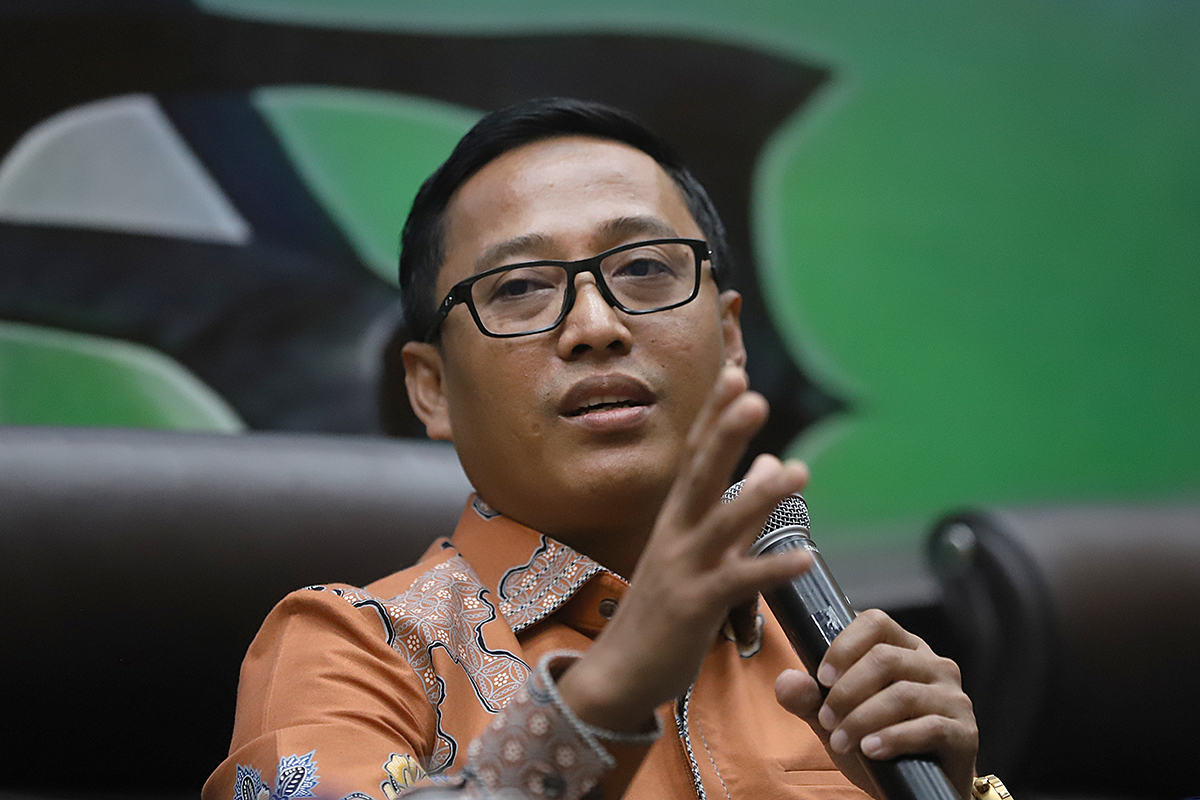 KWP Bersama MPR Gelar Diskusi Bahas Sinergi Sistem Keuangan Negara dan Perekonomian Nasional Diskusi Konstitusi dan Demokrasi Indonesia dengan tema "Sinergi Sistem Keuangan Negara dan Perekonomian Nasional bagi Peningkatan Kesejahteraan Sosial”. (BeritaNasional/Elvis Sendouw)