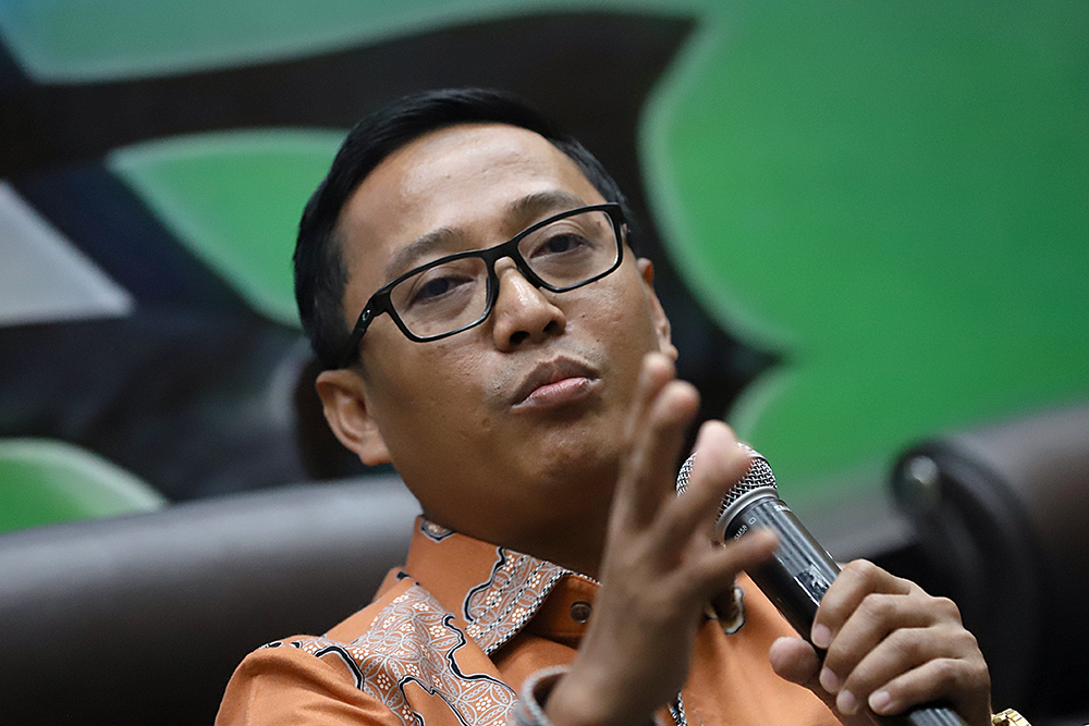 KWP Bersama MPR Gelar Diskusi Bahas Sinergi Sistem Keuangan Negara dan Perekonomian Nasional Diskusi Konstitusi dan Demokrasi Indonesia dengan tema "Sinergi Sistem Keuangan Negara dan Perekonomian Nasional bagi Peningkatan Kesejahteraan Sosial”. (BeritaNasional/Elvis Sendouw)