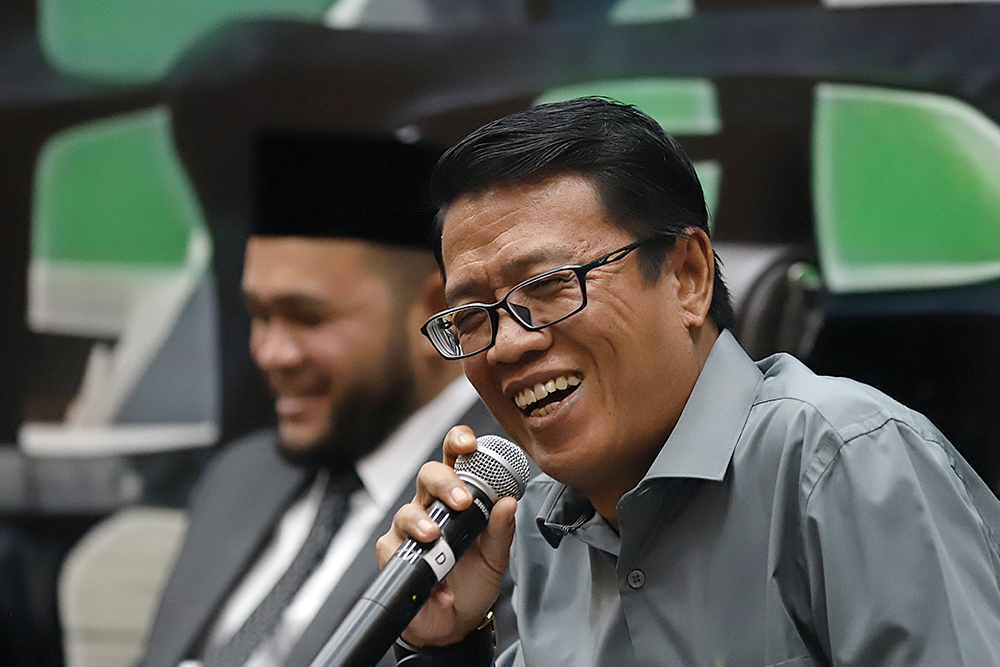Diskusi Konstitusi dan Demokrasi Indonesia dengan tema “Wewenang dan Pola Hubungan Antarlembaga Negara dalam Struktur Ketatanegaraan Indonesia”. (BeritaNasional/Elvis Sendouw)