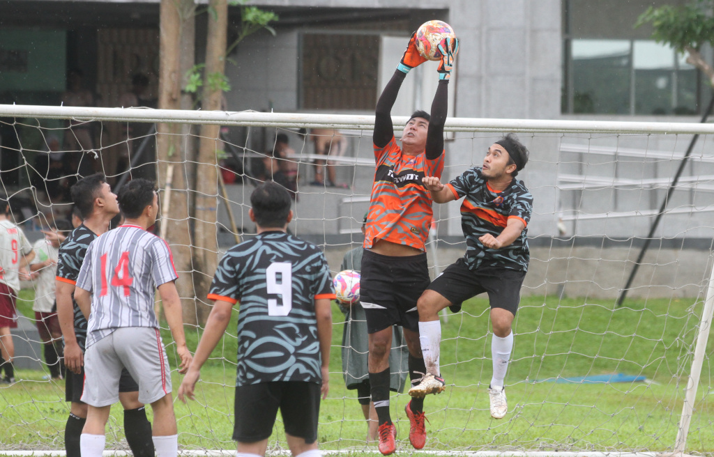 Pertandingan KWP Cup 2025 di Lapangan Kompleks Parlemen, Senayan, Jakarta Sabtu (22/2/2025).  (Berita Nasional.com/Oke Atmaja)