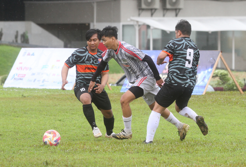 Pertandingan KWP Cup 2025 di Lapangan Kompleks Parlemen, Senayan, Jakarta Sabtu (22/2/2025).  (Berita Nasional.com/Oke Atmaja)