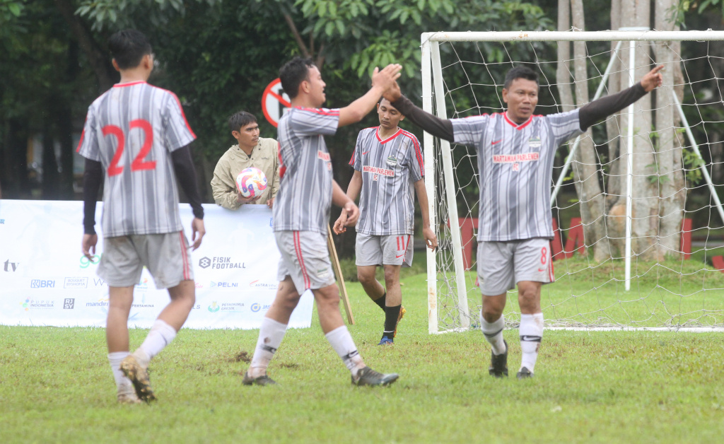 Pertandingan KWP Cup 2025 di Lapangan Kompleks Parlemen, Senayan, Jakarta Sabtu (22/2/2025).  (Berita Nasional.com/Oke Atmaja)